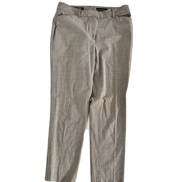 Brooks Brothers | Estethia Houndstooth Women's Gray Crop Leg Trousers Size 10 - Picture 5 of 13